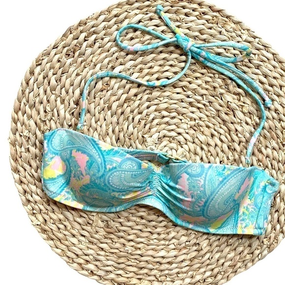 Victoria’s Secret Swim Paisley Bandeau Bikini 32B - Picture 9 of 9